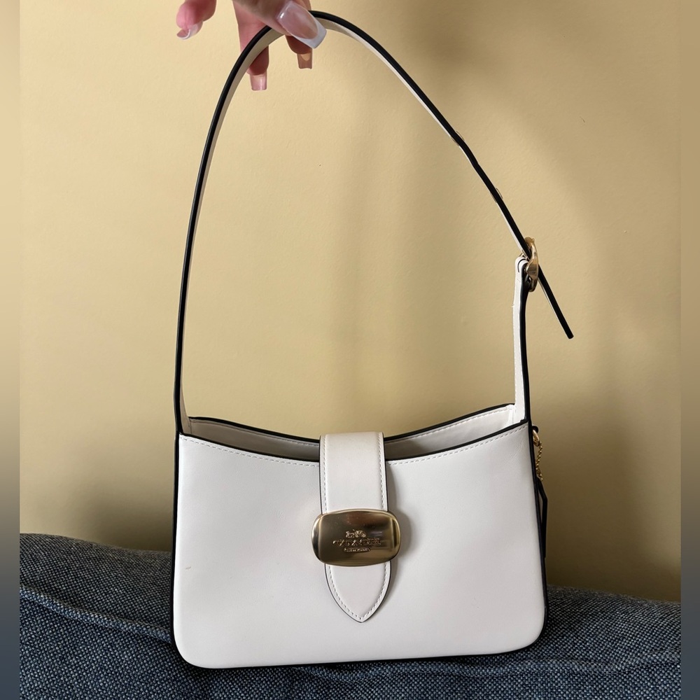 Coach White Eliza Shoulder Bag